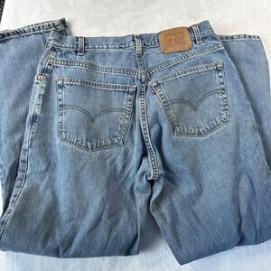 Vintage Levis 560 Jeans Mens 36x34 Blue Loose Fit Tapered Leg Made USA 90s Denim
